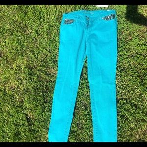 Coral Blue Michael Kors Vintage Jeans
